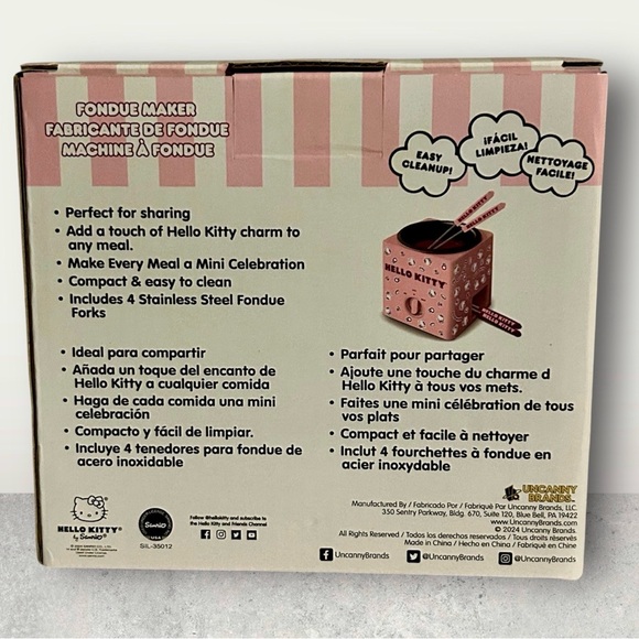 Hello Kitty Pink Fondue Set - Picture 2 of 5